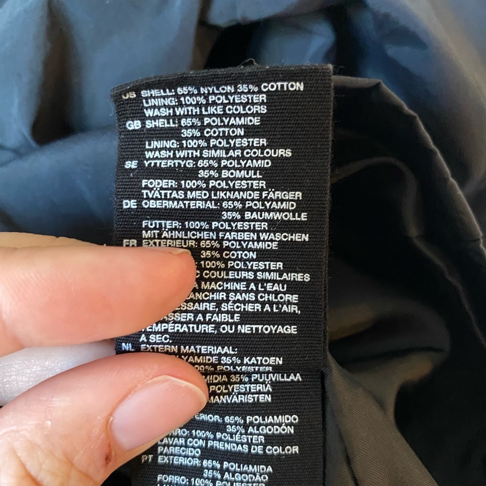 H&M Zip Up Black Windbreaker Style Women’s Lightweight Jacket - Picture 10 of 11